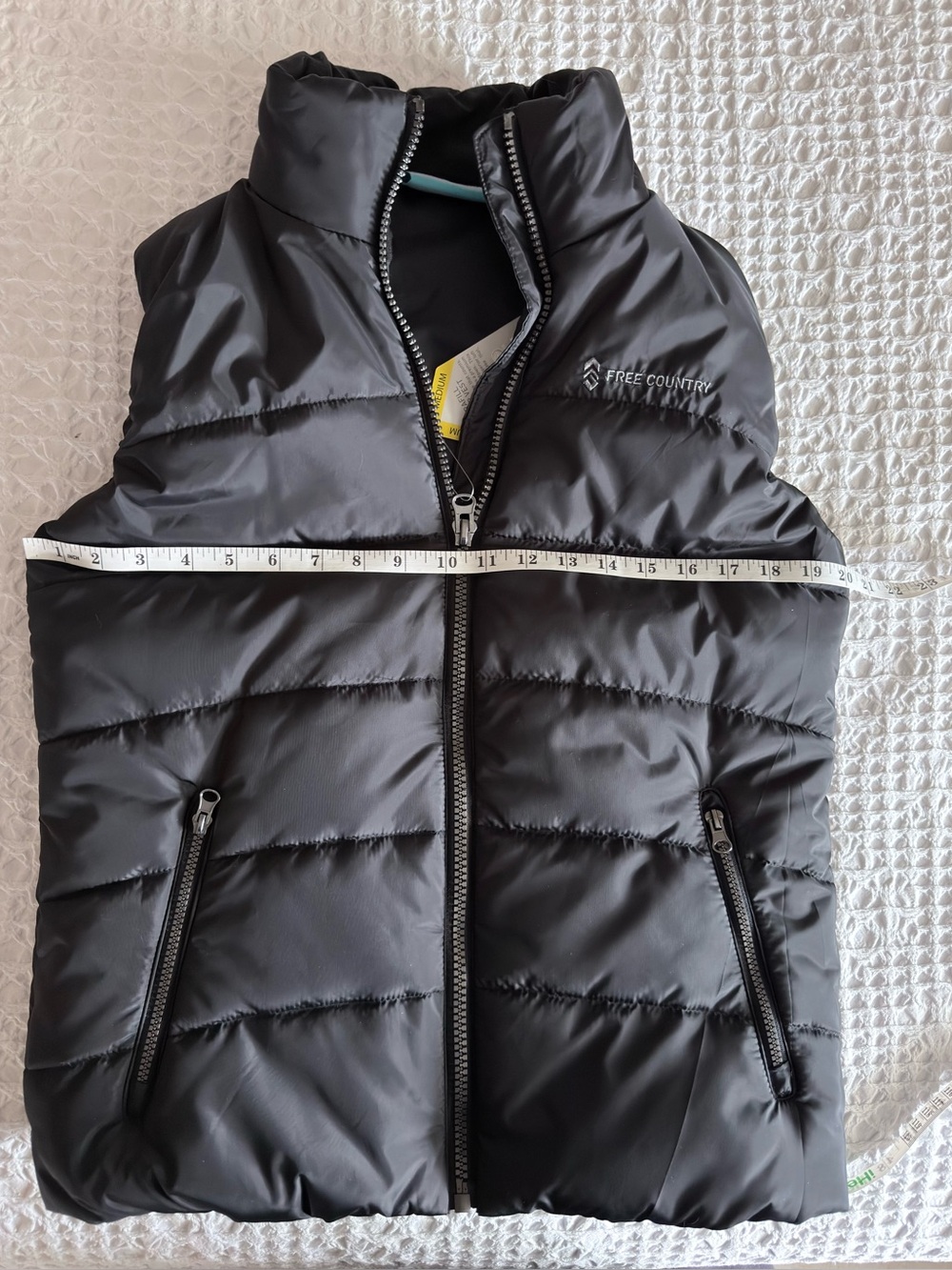 Free Country Ultrafill Puffer Vest Black Women’s Medium NWT Outdoor Activewear - Picture 9 of 12